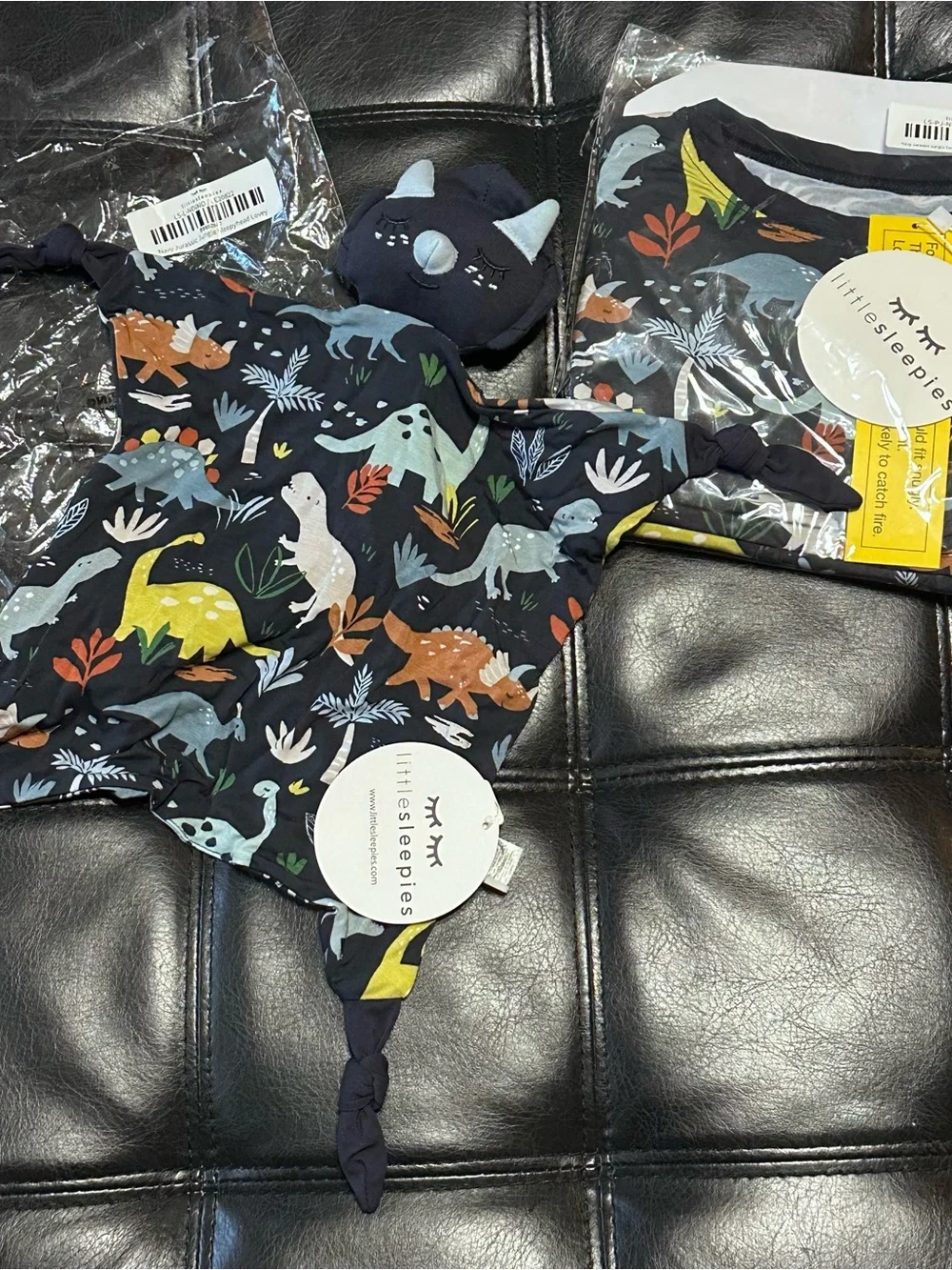 NWT 4T Little Sleepies Jurassic Jungle dinosaur print bamboo pajamas